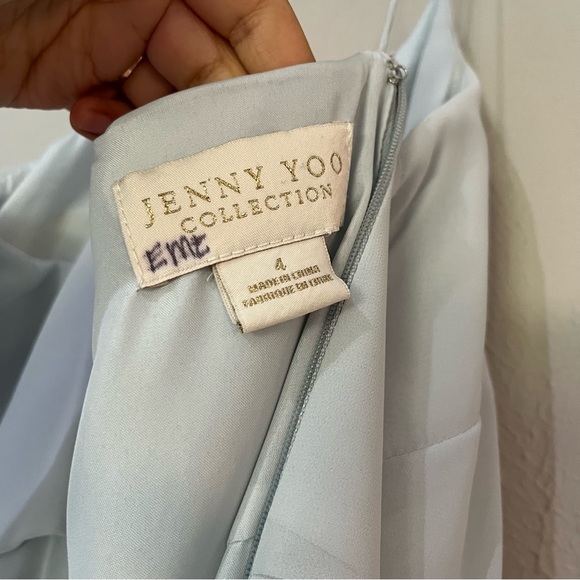 Jenny Yoo BHLDN Inesse Bridesmaid Maxi Dress in aqua Size 4 - Picture 7 of 9